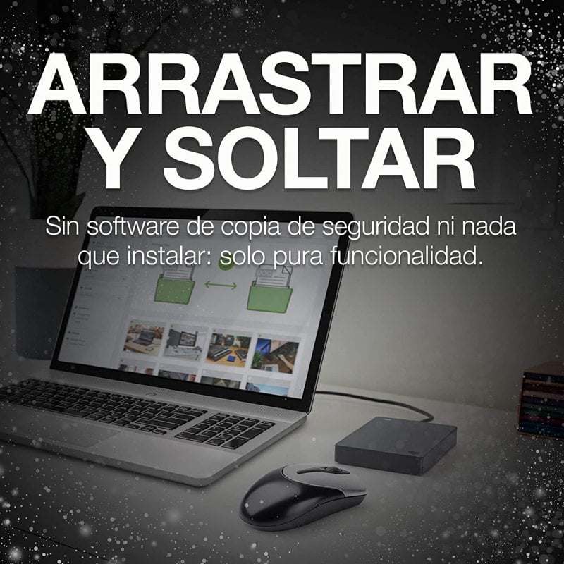 Disco Duro Externo Seagate Basic 1TB 2.5 pulgadas USB 3.0 Negro