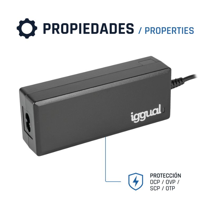 iggual CUA-11T Automático 90W Universal - Cargador Portátil