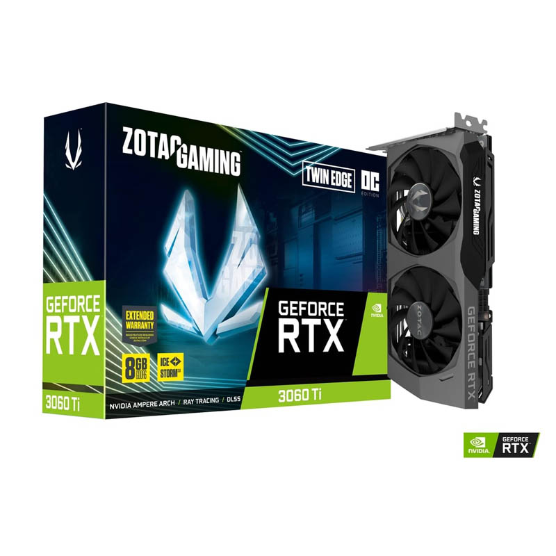 Zotac Gaming GeForce RTX 3060 Ti Twin Edge OC LHR 8GB GDDR6 - Tarjeta Gráfica