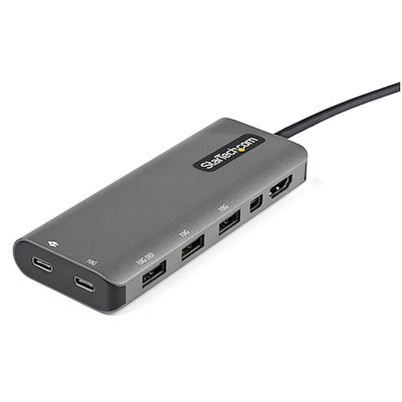 Startech.com MultiP USB C HDMI Mini DP 4K60 PD100W - Docking
