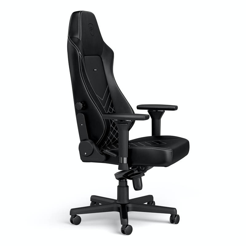 Silla Oficina Noblechairs Hero PU Cuero Negro Blanco