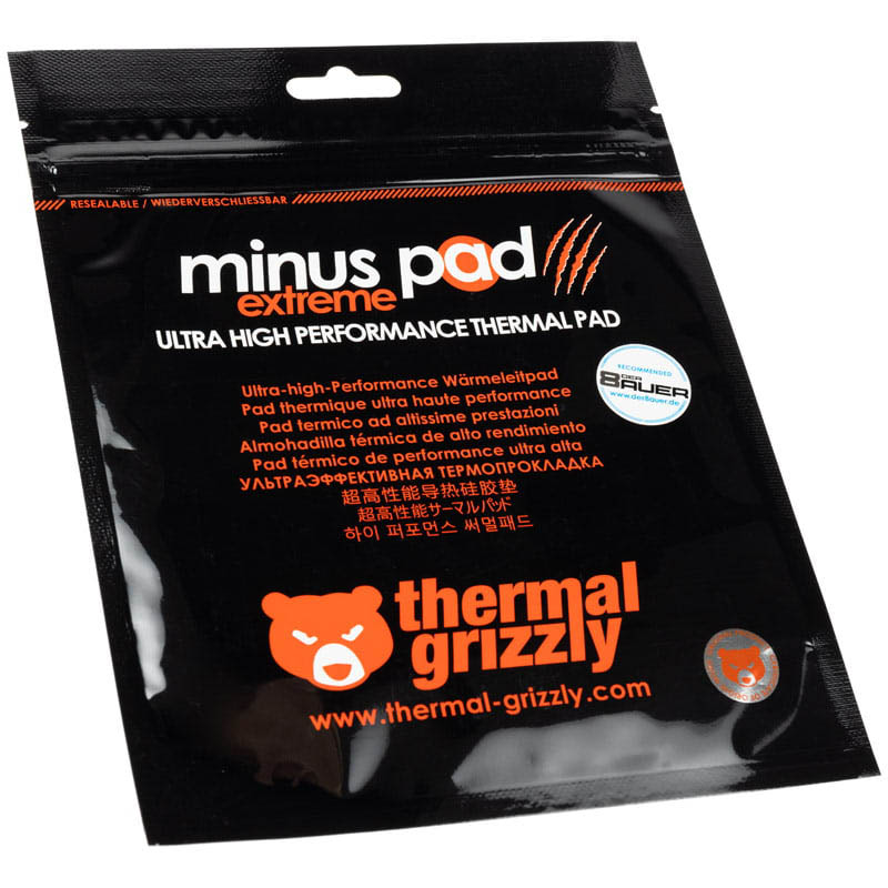 Almohadilla Térmica Thermal Grizzly Minus Pad Extreme 100 × 100 × 2 mm