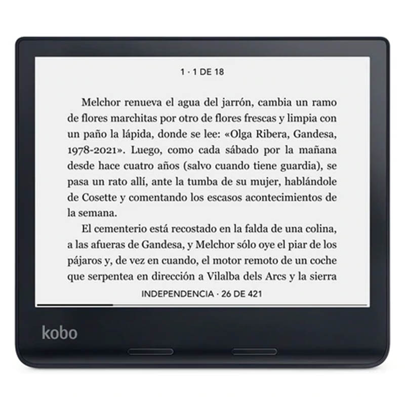 eBook Kobo Sage 8 pulgadas 32GB Negro