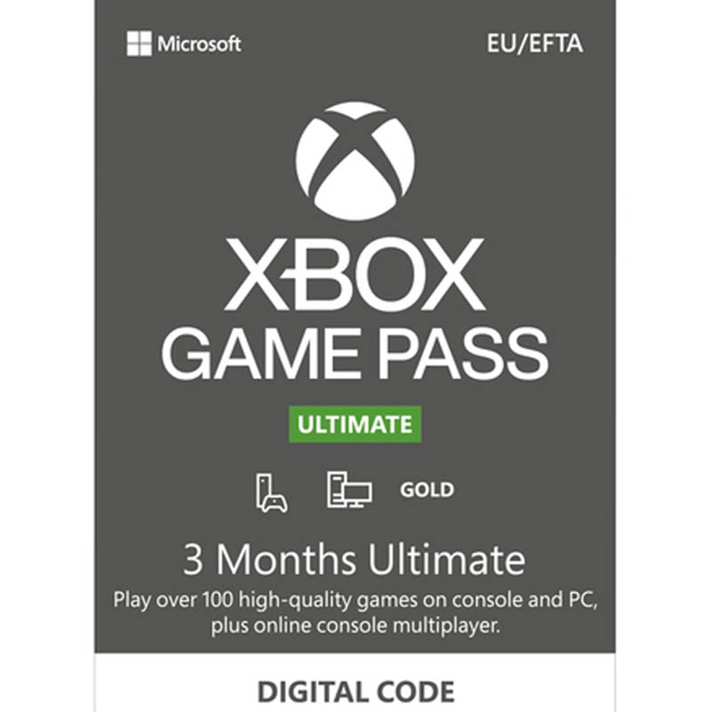 Suscripción Microsoft Xbox Game Pass Ultimate 3 Meses
