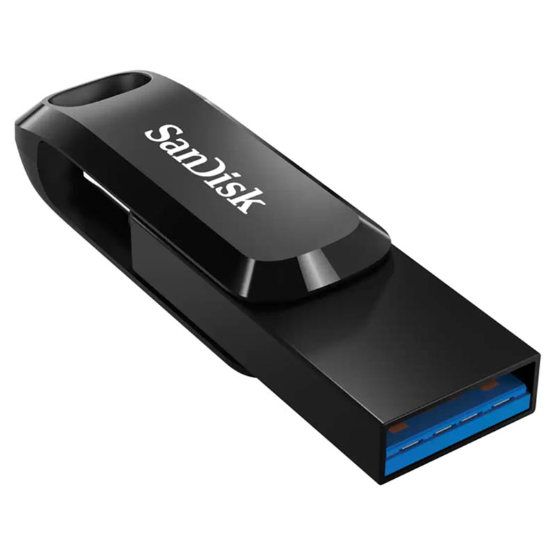Pendrive Sandisk Ultra Dual Drive Go 64GB USB Tipo C Negro