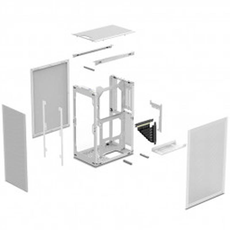 Caja/Torre Ssupd Meshlicious Full Mesh PCIE 4.0 Blanco
