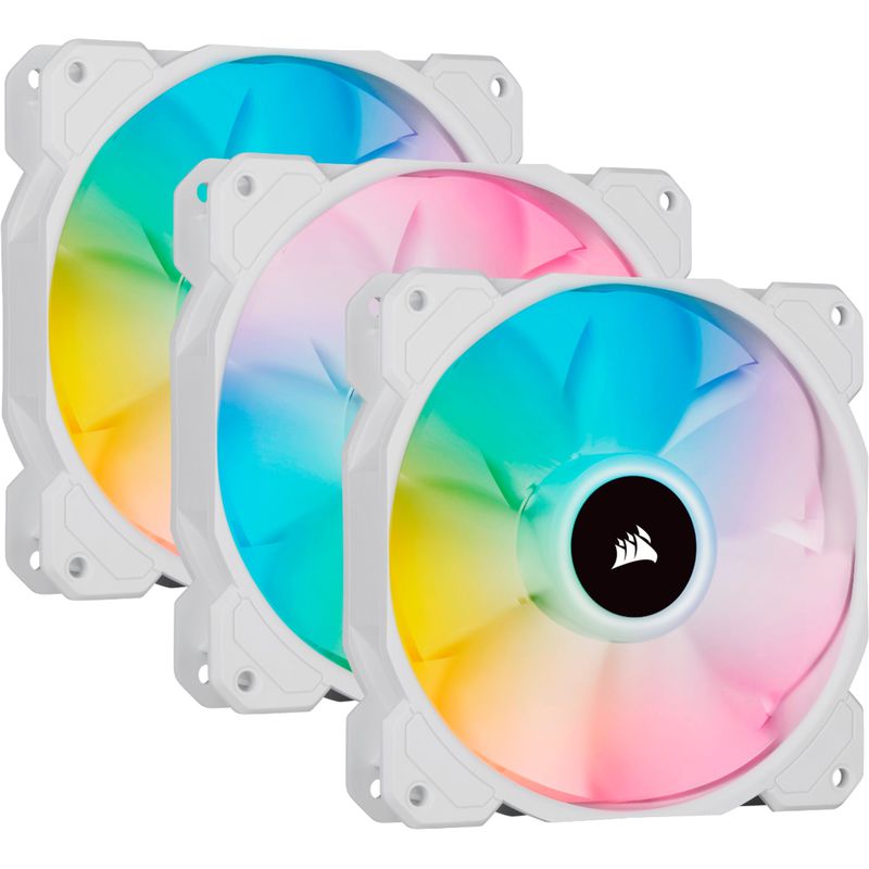 Bundle  Corsair 5000D Airflow White + Triple Pack SP120 RGB ELITE White