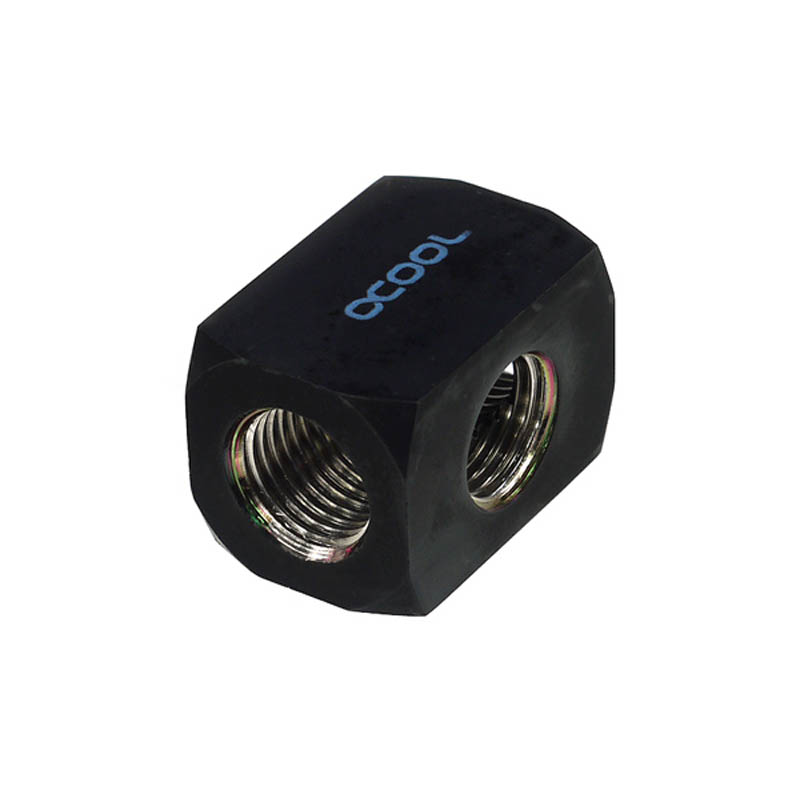 Adaptador Alphacool Tee 3F Splitter Negro