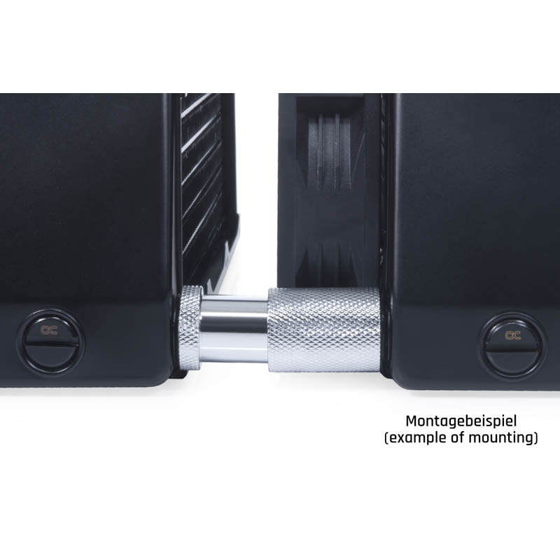 Adaptador Alphacool ES D-Plug 31.5mm M-M Negro
