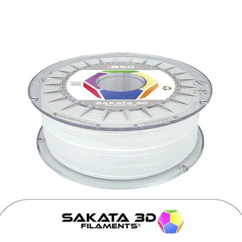 Bobina Sakata 3D Filamento PLA 850 1.75mm 1Kg Blanco