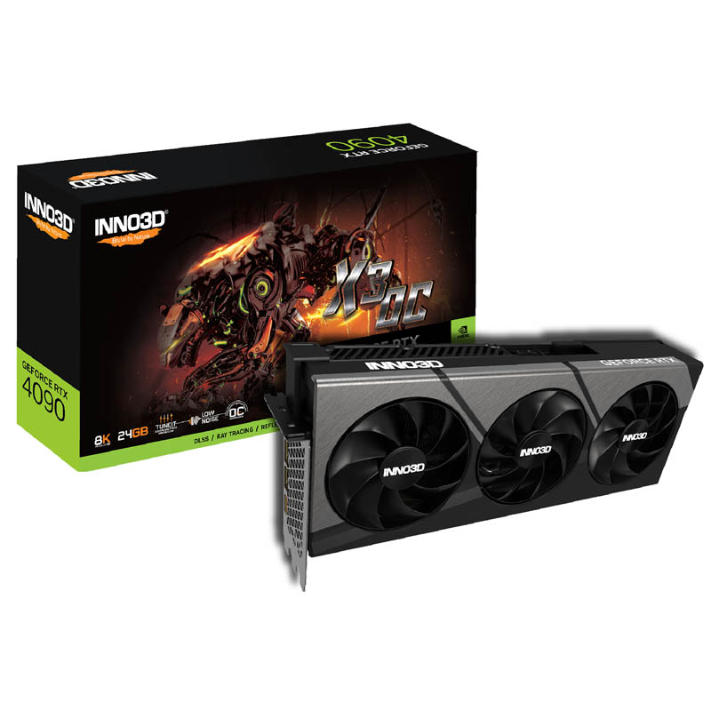 Tarjeta Gráfica INNO3D GeForce RTX 4090 X3 OC 24GB GDDR6X DLSS3