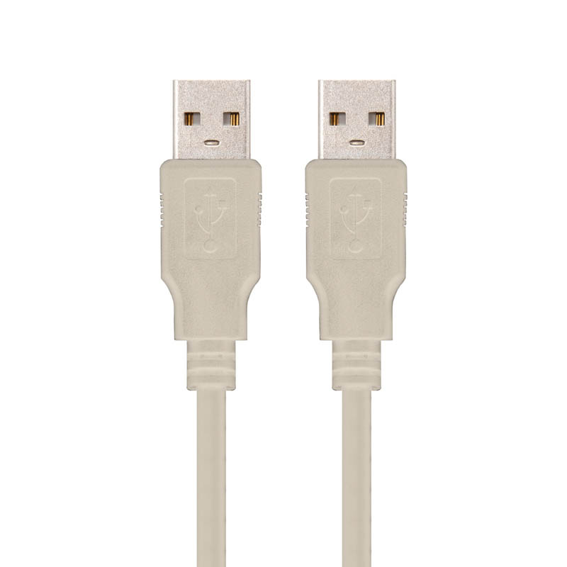 Cable Nano Cable USB 2.0 Tipo AM-AM 2M Blanco