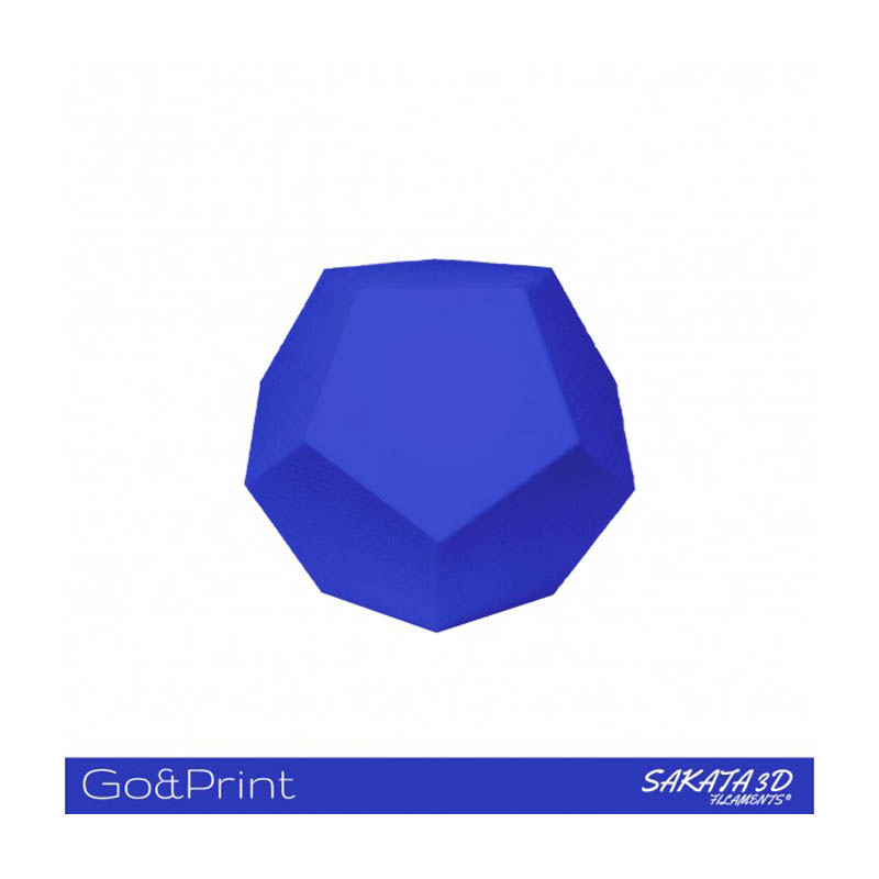 Bobina Sakata 3D Filamento PLA GO&PRINT 1.75mm 1Kg Azul