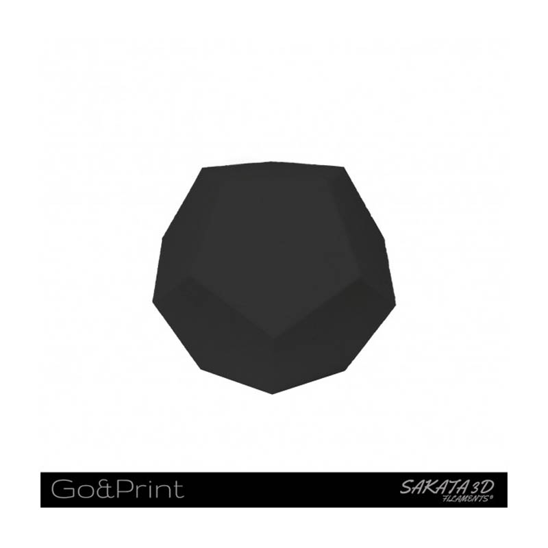 Bobina Sakata 3D Filamento PLA GO&PRINT 1.75mm 1Kg Negro