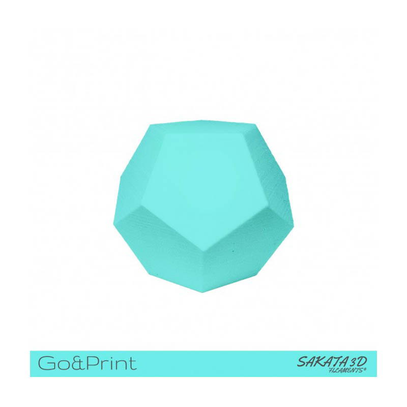 Bobina Sakata 3D Filamento PLA GO&PRINT 1.75mm 1Kg Turquesa