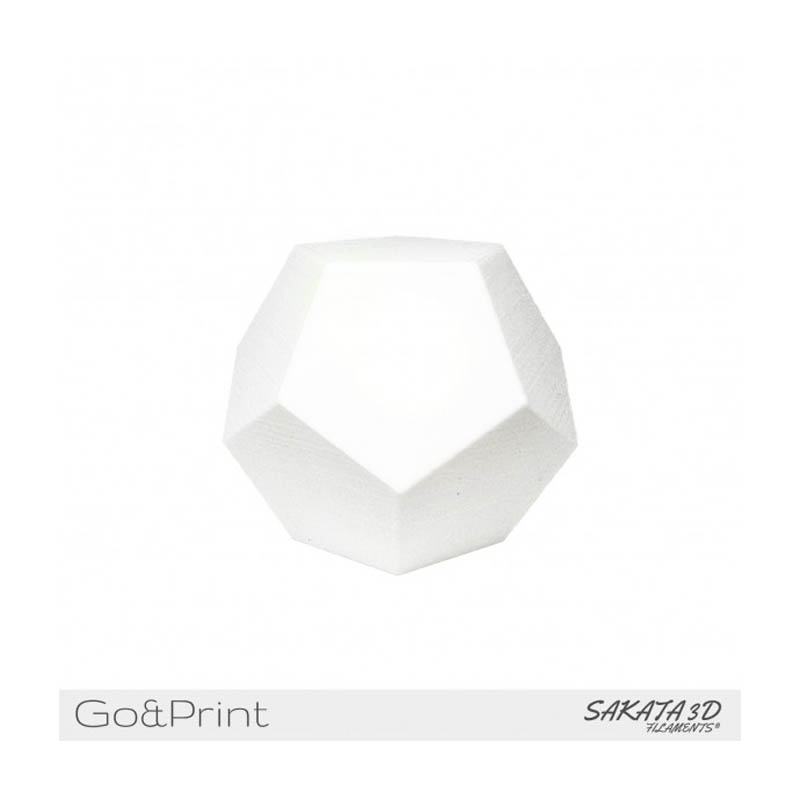 Bobina Sakata 3D Filamento PLA GO&PRINT 1.75mm 1Kg Blanco
