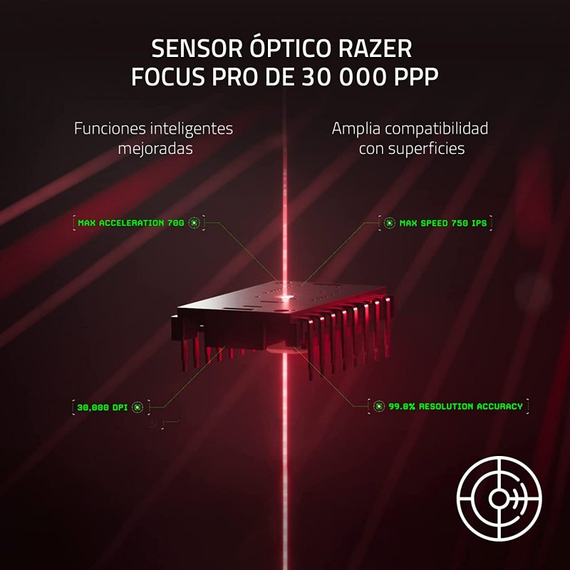 Ratón Razer DeathAdder V3 Pro 30000 Dpi Wireless Negro