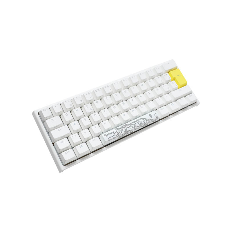 Teclado Ducky One 2 PRO Classic Mini 60% RGB Kailh Brown Blanco