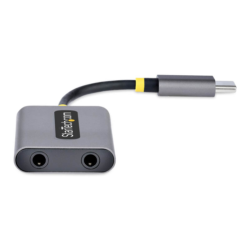 Divisor Startech.com DAC USB-C a 2 Auriculares Micrófono