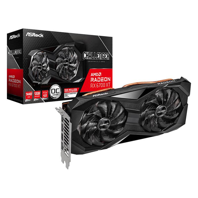 Tarjeta Gráfica Asrock Radeon RX 6700 XT Challenger D OC 12GB GDDR6
