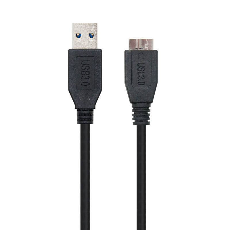 Cable Nanocable USB 3.0 A-M a Micro USB B-M 1.0m Negro
