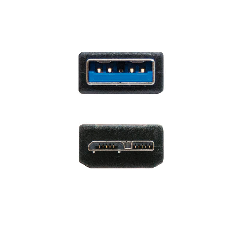Cable Nanocable USB 3.0 A-M a Micro USB B-M 1.0m Negro