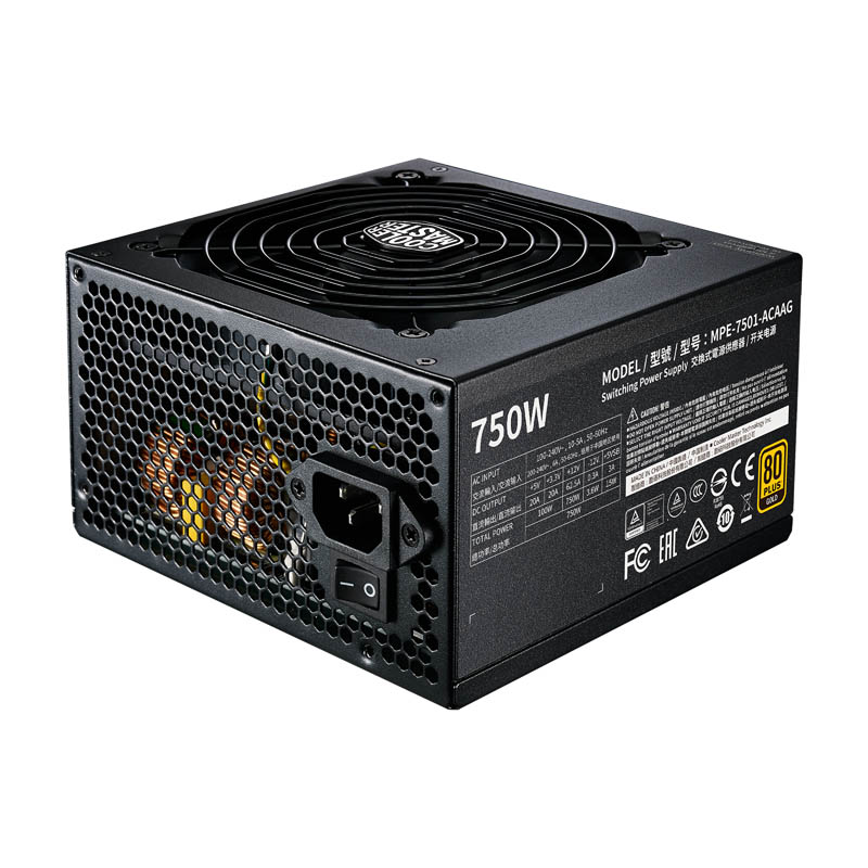 Fuente/PSU Cooler Master MWE Gold V2 80 Plus Gold 750W Bulk