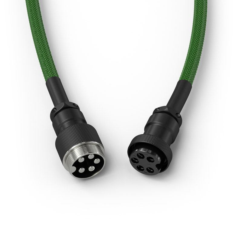 Cable Teclado Glorious PC Gaming Race Cable Espiral Verde