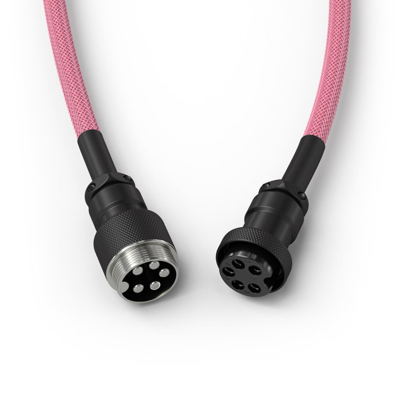 Cable Teclado Glorious PC Gaming Race Cable Espiral Rosa