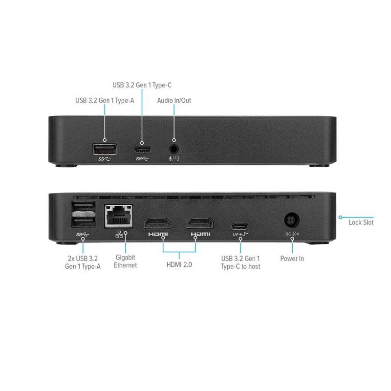 Dock Targus USB-C Dual 4K 65PD 130W