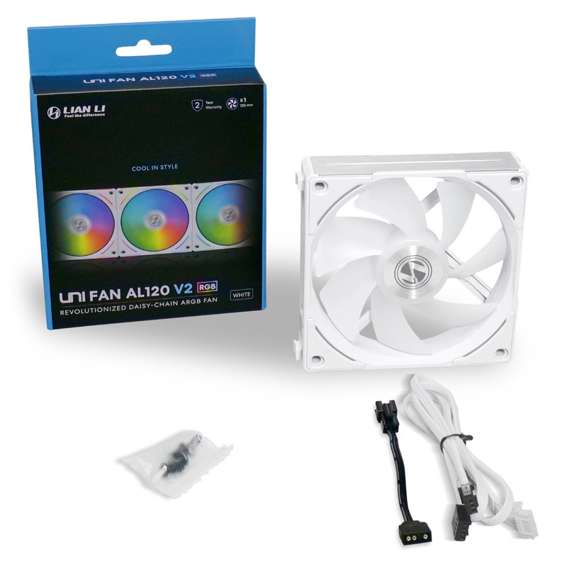 Lian Li Uni Fan AL 120 V2 ARGB 120mm Blanco