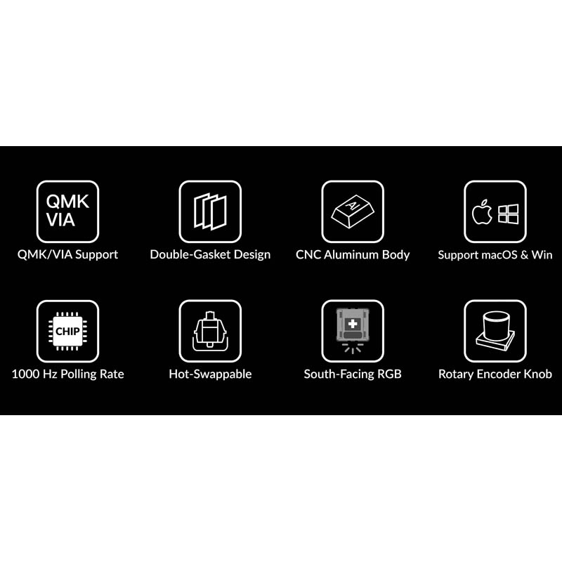 Teclado para Mac y Windows Keychron Q3 Knob ISO-ES RGB Switch Gateron Pro Brown