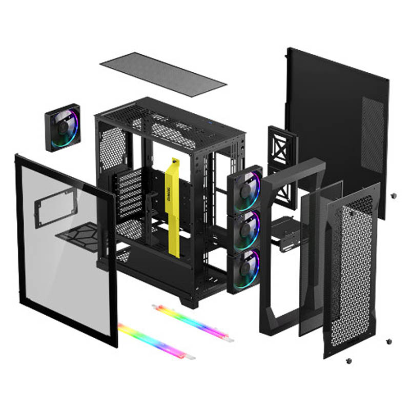 Caja/Torre Gamdias Athena P1 ARGB Mesh Negro