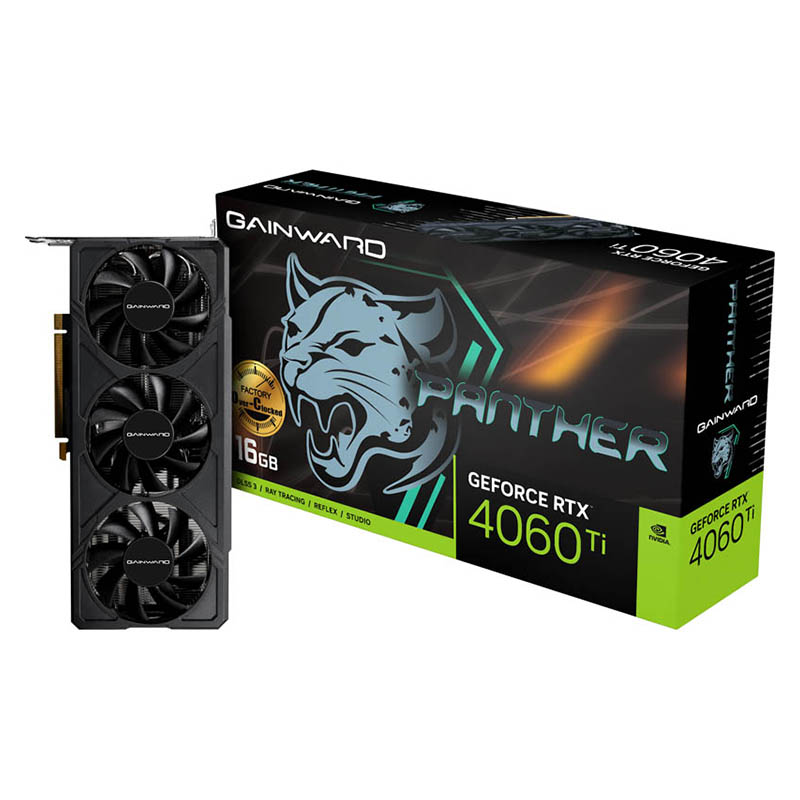 Tarjeta Gráfica Gainward GeForce RTX 4060 Ti Panther OC 16GB GDDR6 DLSS3