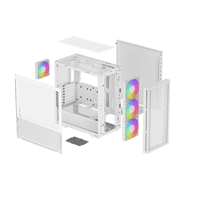 Caja/Torre DeepCool CH560 Mesh Blanco
