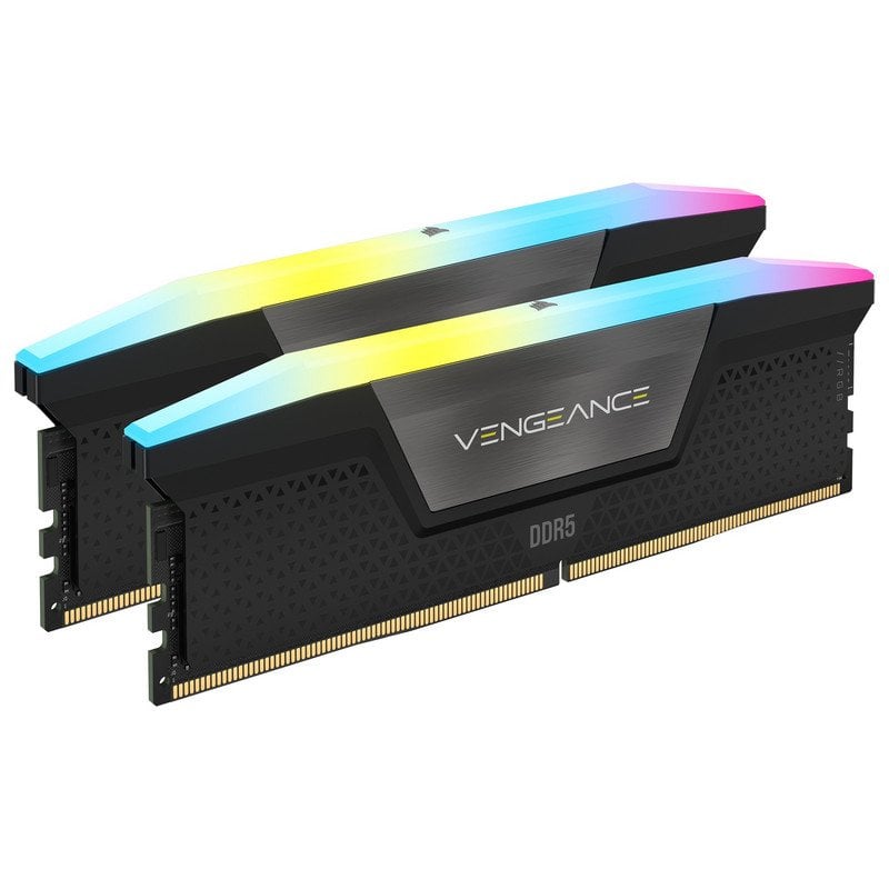 Memoria DDR5 Corsair Vengeance RGB 64GB 2x32GB 6000MHz CL30 EXPO-XMP Gris