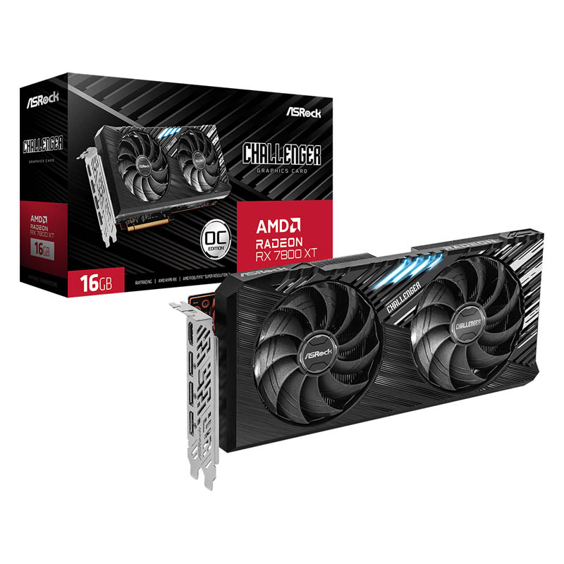 Tarjeta Gráfica ASRock Radeon RX 7800 XT Challenger OC 16GB GDDR6