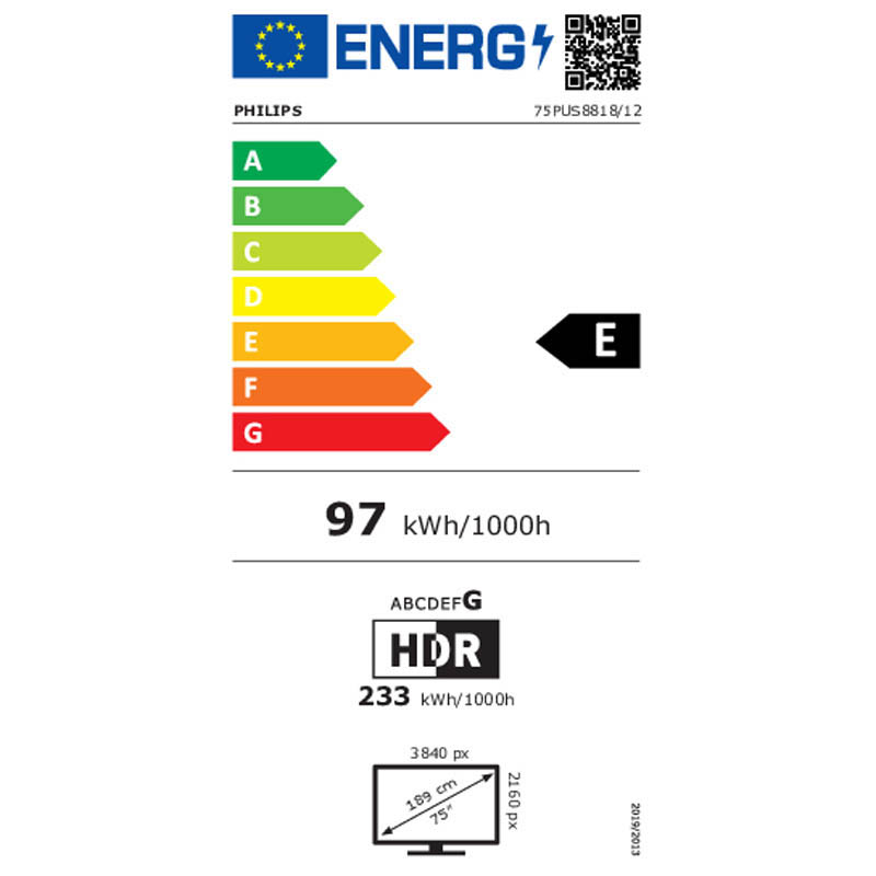 TV/Televisión Philips 75PUS8818 75 pulgadas Smart TV UHD 120Hz 4K HDR10
