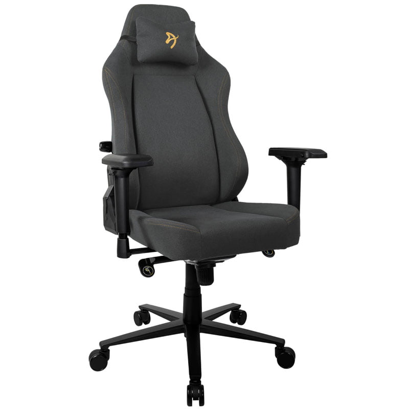 Silla Oficina Arozzi Primo Woven Fabric Logo Oro