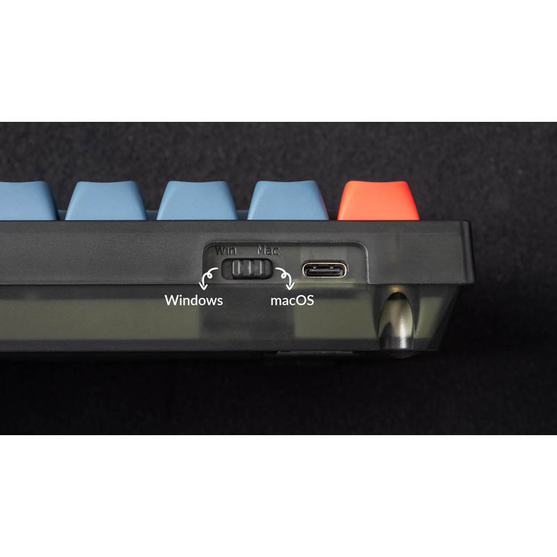 Teclado para Mac y Windows Keychron V4 ISO-ES RGB Hot-Swappable Switch K Pro Brown