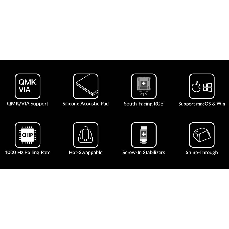 Teclado para Mac y Windows Keychron V4 ISO-ES RGB Hot-Swappable Switch K Pro Brown