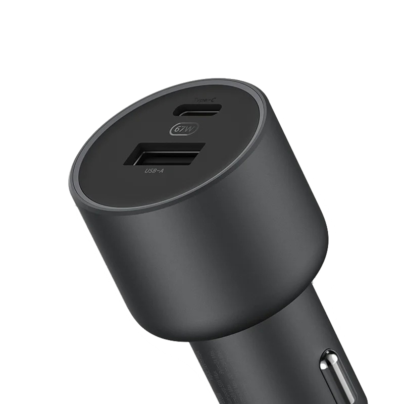 Cargador Coche Xiaomi Car Charger 67W USB-A + Type-C Negro