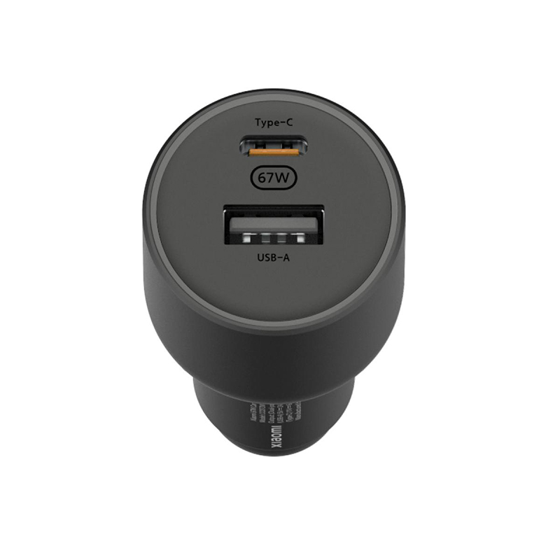 Cargador Coche Xiaomi Car Charger 67W USB-A + Type-C Negro