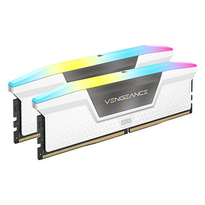 Memoria DDR5 Corsair Vengeance RGB 32GB 2x16GB 6000MHz CL38 XMP 3.0 Blanco