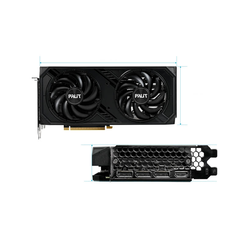Tarjeta Gráfica Palit GeForce RTX 4070 SUPER Dual OC 12GB GDDR6X DLSS3