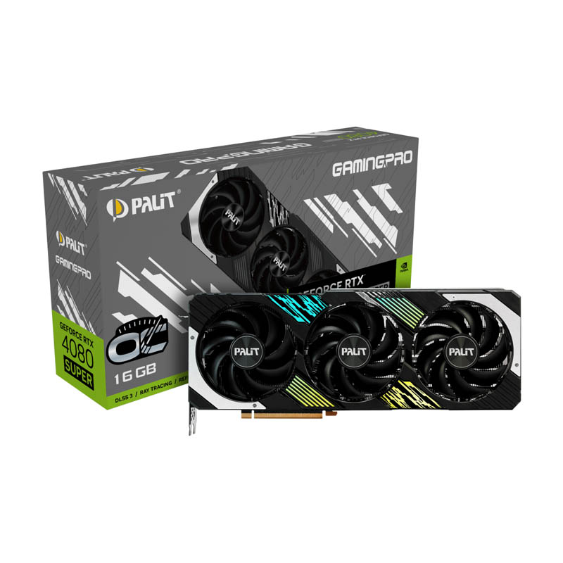 Tarjeta Gráfica Palit GeForce RTX 4080 SUPER GamingPro OC 16GB GDDR6X DLSS3
