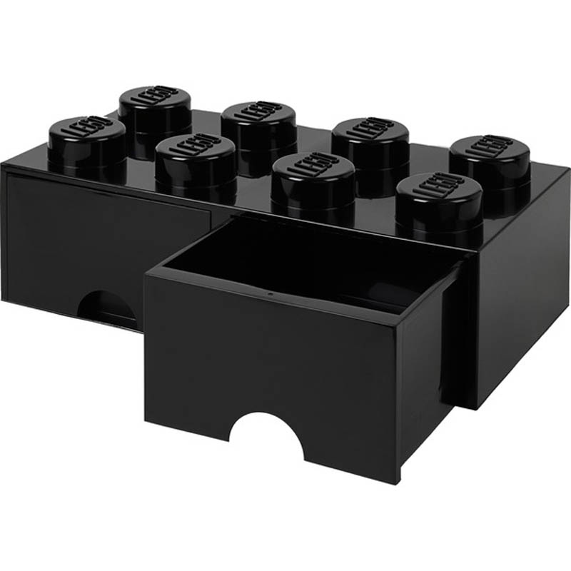 Lego Brick Drawer 8 Negro