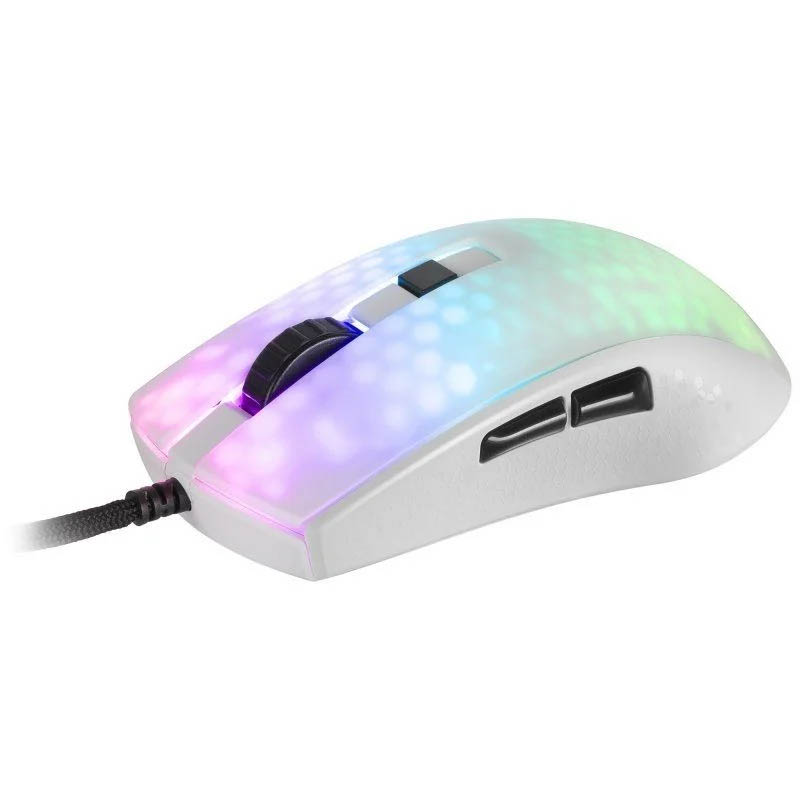 Ratón Mars Gaming MMR 12800 Dpi RGB Chroma Blanco