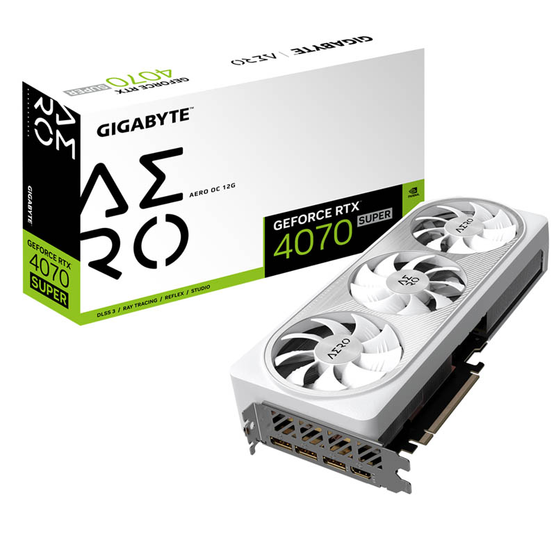 Tarjeta Gráfica Gigabyte GeForce RTX 4070 SUPER AERO OC 12GB GDDR6X DLSS3