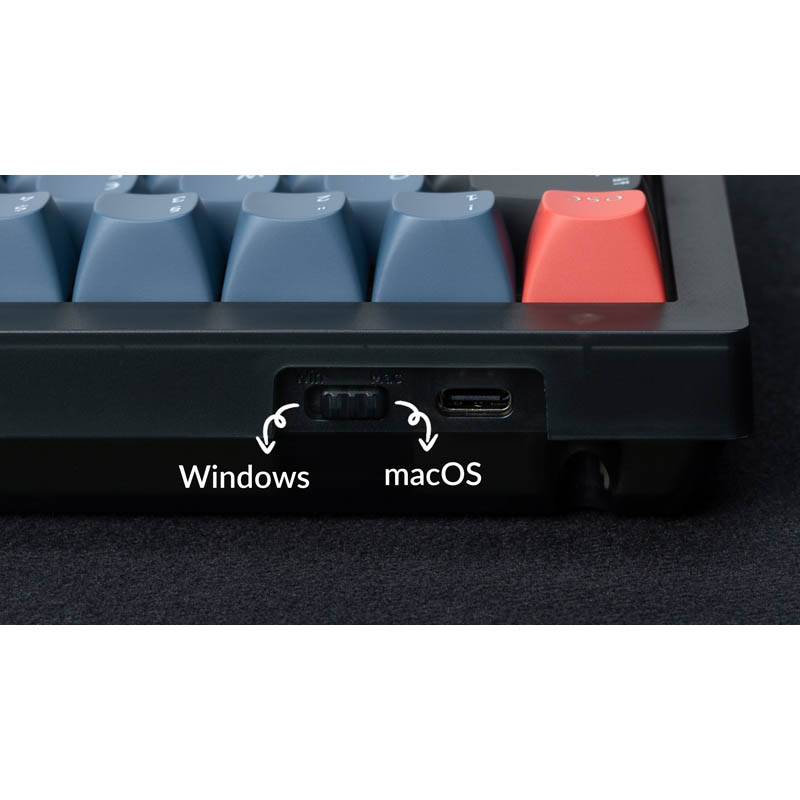 Teclado para Mac y Windows Keychron Q5 ISO-ES RGB Hot-Swappable Switch Gateron G Pro Red
